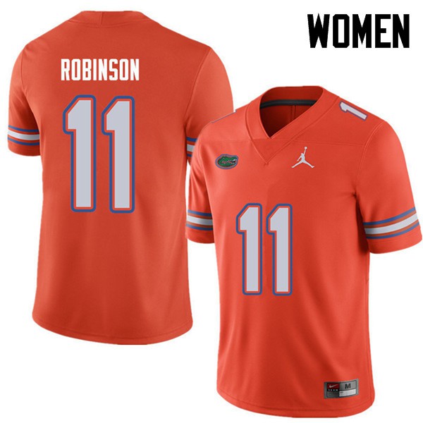 Jordan Brand Women #11 Demarcus Robinson Florida Gators College Football Jerseys Orange